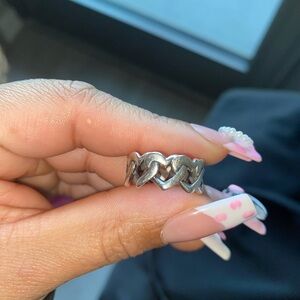 SOLD Chain of Hearts Ring James Avery Size 6